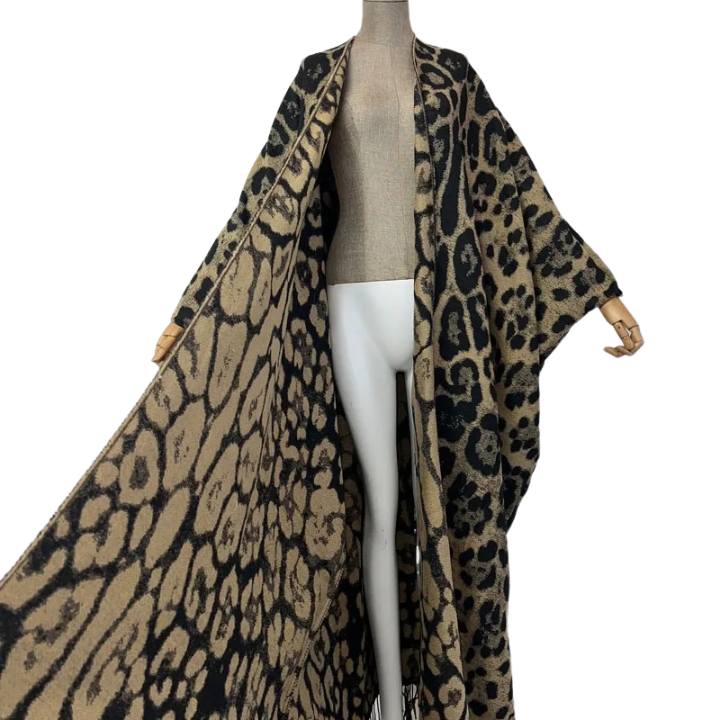 Chic Leopard Maxi Cardigan  - WINI