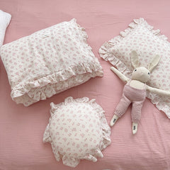 Baby Pillowcase Floral Print Cotton Muslin Newborn Pillow Case Pillow Cover for Baby 30x50cm 48x74cm