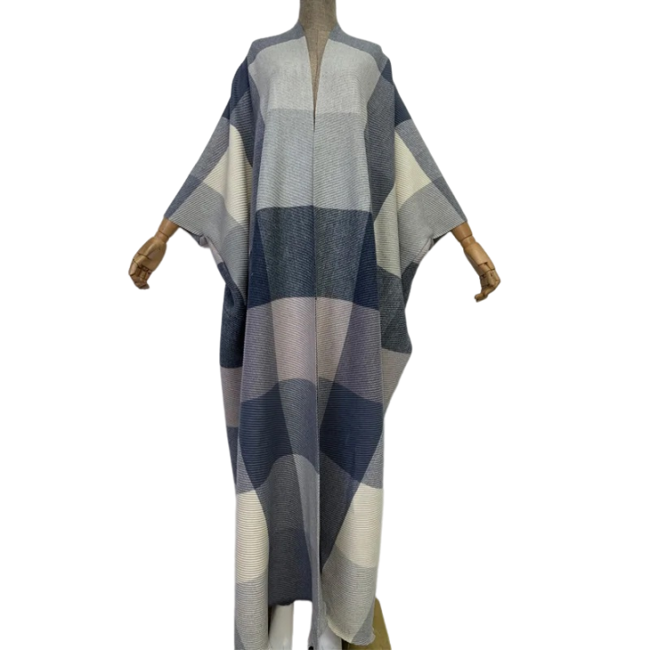 Premium Plaid Kimono Cardigan - WINI