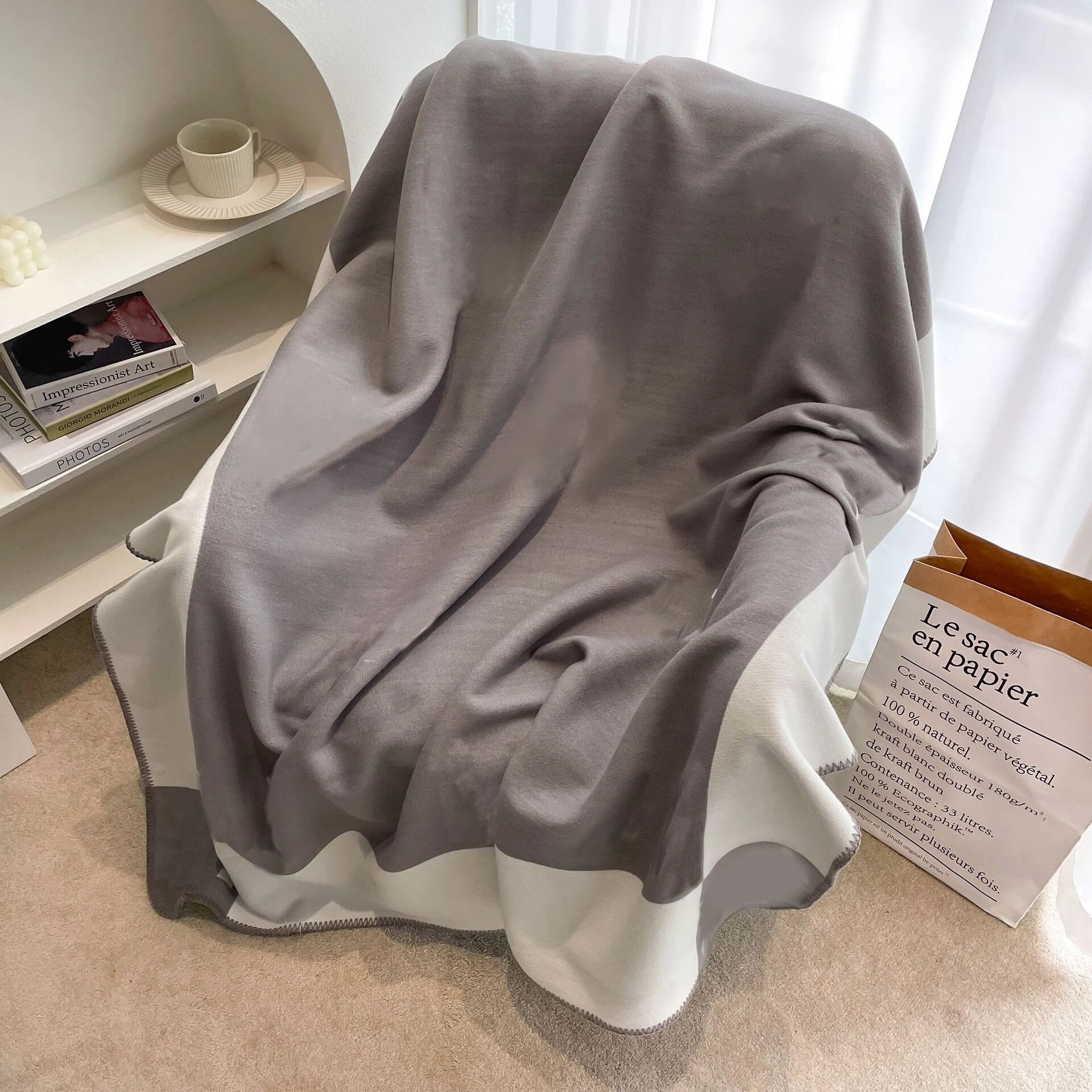Winter Warm Blankets for Beds Sofa Plaid H Blanket Brand Designer Blanket Fleece Knitted Nap Throw Blanket Soft Wool Scarf Shawl