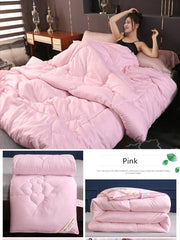 Nordic Natural Mulberry Luxury Silk Comforter Duvet Twin Queen King Full Size Cotton Blanket Quilt Couple Bedding In Filler