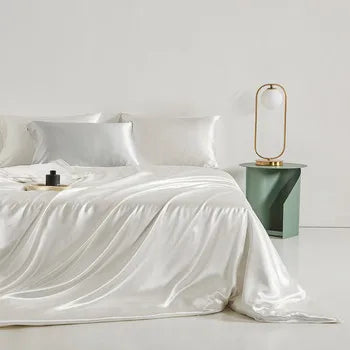 100% Mulberry Silk  Duvet Cover 22MM Solid Color Silk Bedding