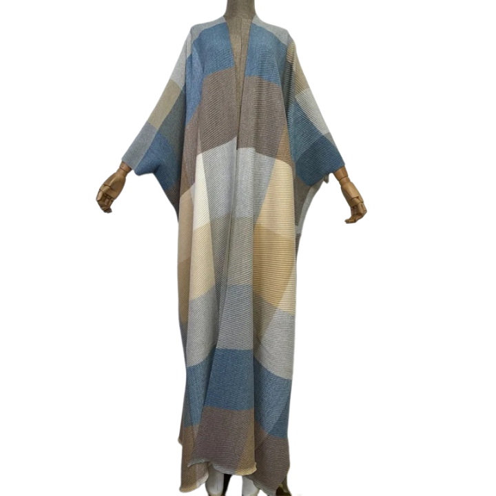 Premium Plaid Kimono Cardigan - WINI