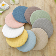 Anti-slip Plaid Thick Car Cushion Cotton Chair Seat Yoga Cushions Meditation Floor Round Pillow  Home Textile All Season