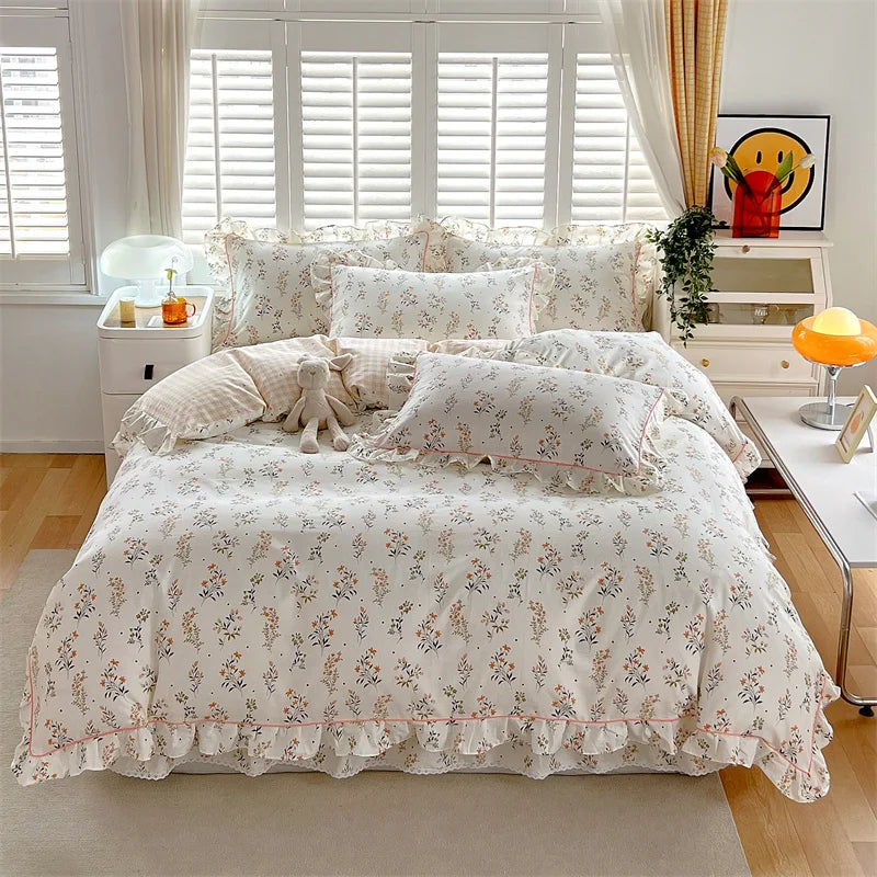 100% Cotton Quilt Cover Adults Kids Duvet Cover Printed Comforter Cover Home Bed Linen funda nordica Bed Cover (No Pillowcase)