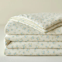 Summer Quilt Class A Knitted Aerobic Cotton Printed Soybean Quilt Summer Bedspread Home Textiles