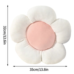 Plush Flower Cushion INS Cute Sofa Sunflower Throw Pillow Office Chair Lumbar Support Pillow Plush Car Seat Cushion