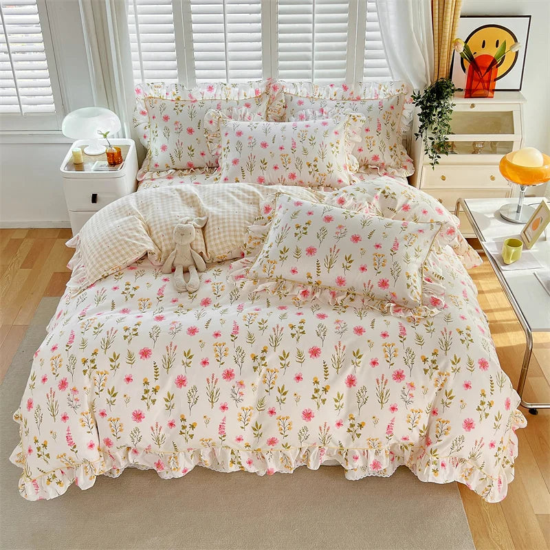 100% Cotton Quilt Cover Adults Kids Duvet Cover Printed Comforter Cover Home Bed Linen funda nordica Bed Cover (No Pillowcase)