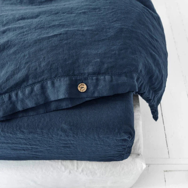 Pure Linen Duvet Cover Set, Natural Quilt Cover And Pillowcases, Double Bed Set, Queen King Duvet Cover 220x240, Bedding Set