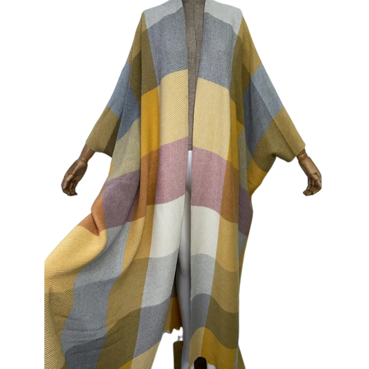 Premium Plaid Kimono Cardigan - WINI