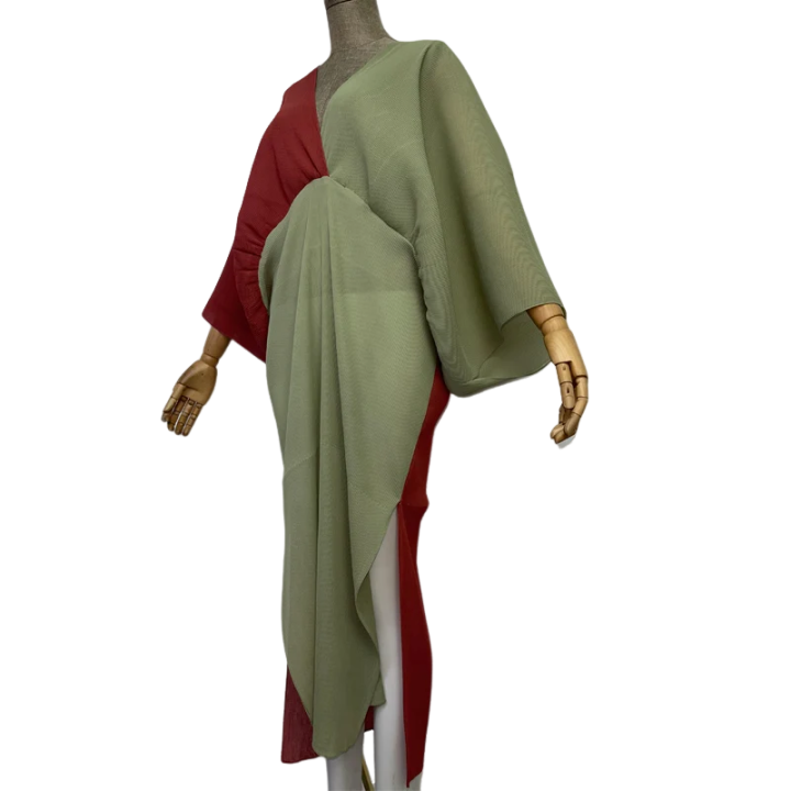 Chic Two tone Kaftan Dress - WINI