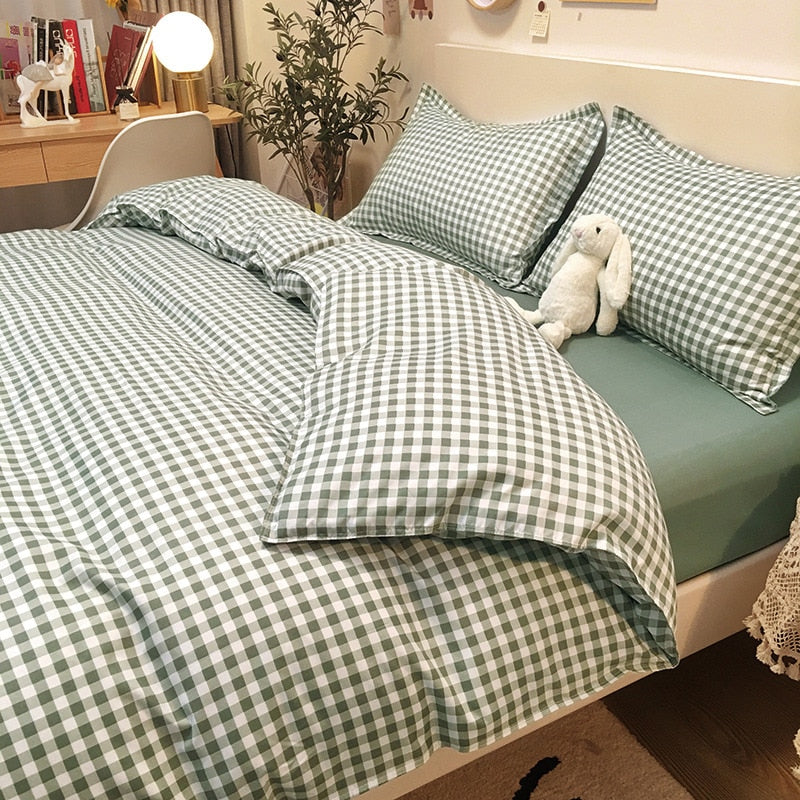 Bedding Set  2 Bedrooms Sheet Duvet Cover Linens Bedspread Euro Nordic 150 Beds for Girls King Size Luxury Pillowcase Cute Bed