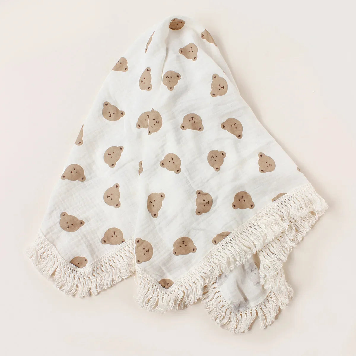 Baby Blankets Muslin Swaddle For Newborn Fringe Double Layer Cotton Summer Blanket Bed Comforter Infant Baby Stuff Bebe