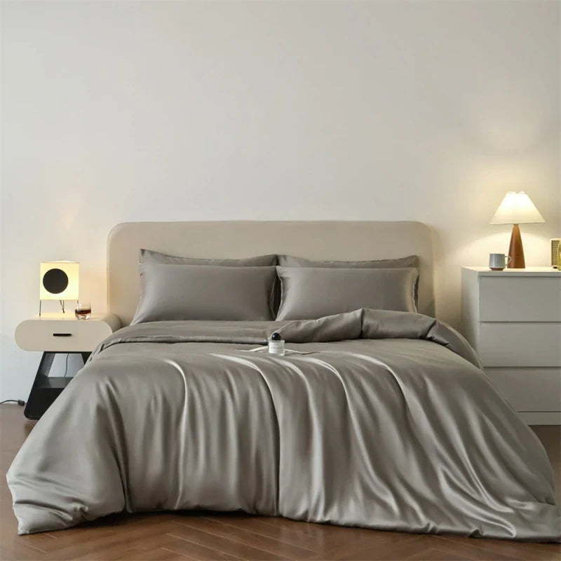 100s Lyocell Silkly Bedding Sets Summer Bed Linens Ru Europe Queen King Single Size Pillowcase Sheet Duvet Cover
