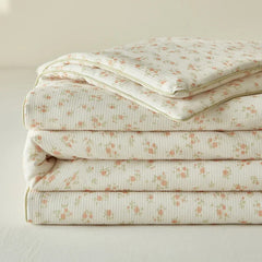Summer Quilt  Class A Knitted Aerobic Cotton Printed Soybean Quilt Summer Bedspread Home Textiles