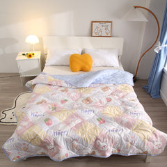 Summer Ice Quilt bedspreads comforter plaid blanket on the bed Quilt cover Duvets for 135 90 for single double bed