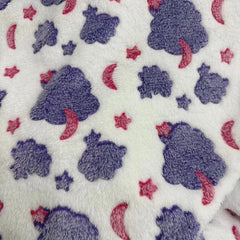 INS Blanket Cartoon Moon Star Printed Throw Flannel Blanket Office Sofa Blanket Soft Bedding For Adults Children Plush Bedspread