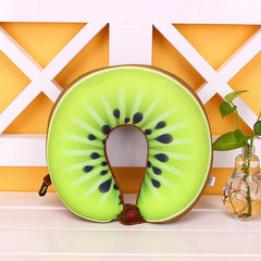 Fruits U Shaped Pillow Cushion Nanoparticles Neck Pillow Car Travel Pillow Travel Accessories