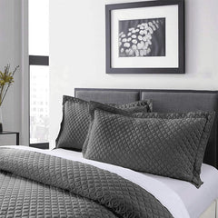 3 Piece Double Bed Quilt Lightweight Soft Full Size Velvet Duvet Cover King Queen Bed Sheet Set