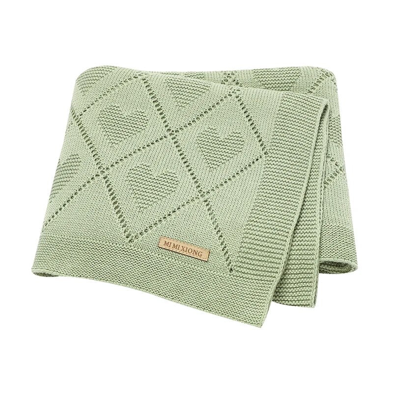 Blankets Knit Newborn Infant Boys Girls Cotton Swaddle Wrap Sleepsack for Stroller Bed 90*70cm Toddler Outdoor Playing Mats