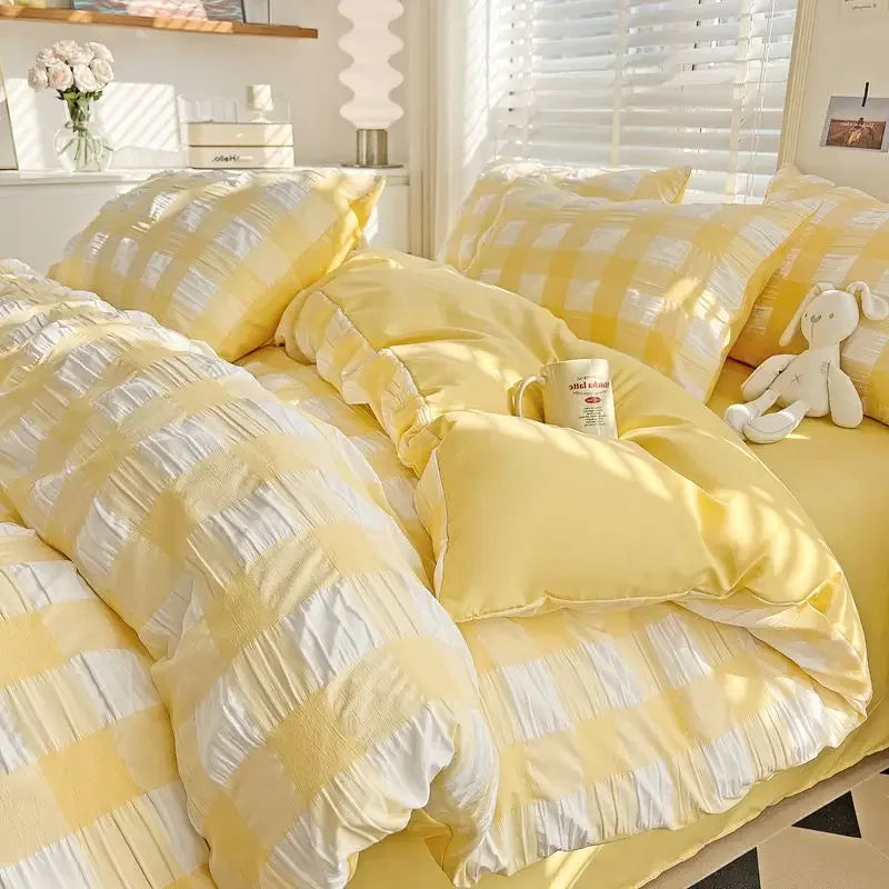 King Size Bedding Set Luxurious And Comfortable Set 3/4pcs With Down Duvet Covers Bed Sheets And Pillowcases King Size Bed Set