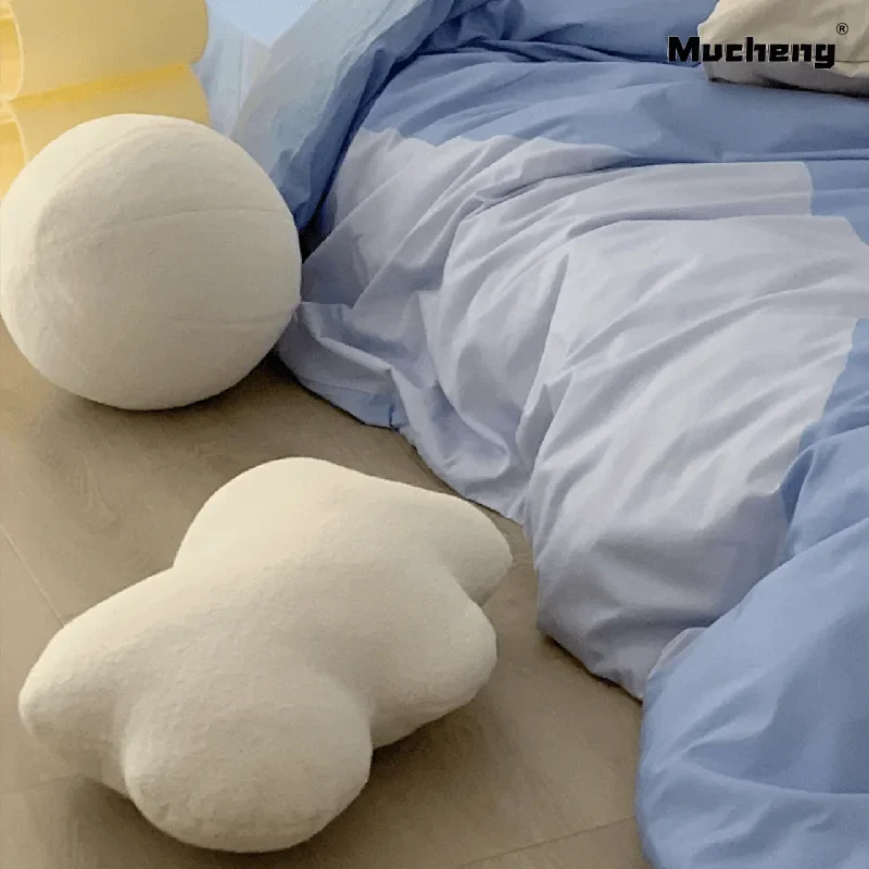 50CM Super Soft Cloud Plush Pillow Stuffed Cloud Shaped Cushion White Cloud Room Chair Room Decor Pillow Seat Cushion Gift