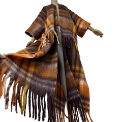 Fringed Geometric Print Cardigan - WINI