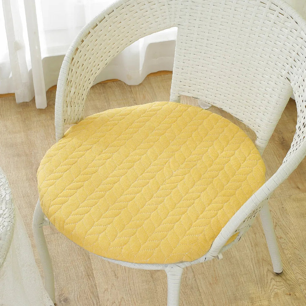 Anti-slip Plaid Thick Car Cushion Cotton Chair Seat Yoga Cushions Meditation Floor Round Pillow  Home Textile All Season