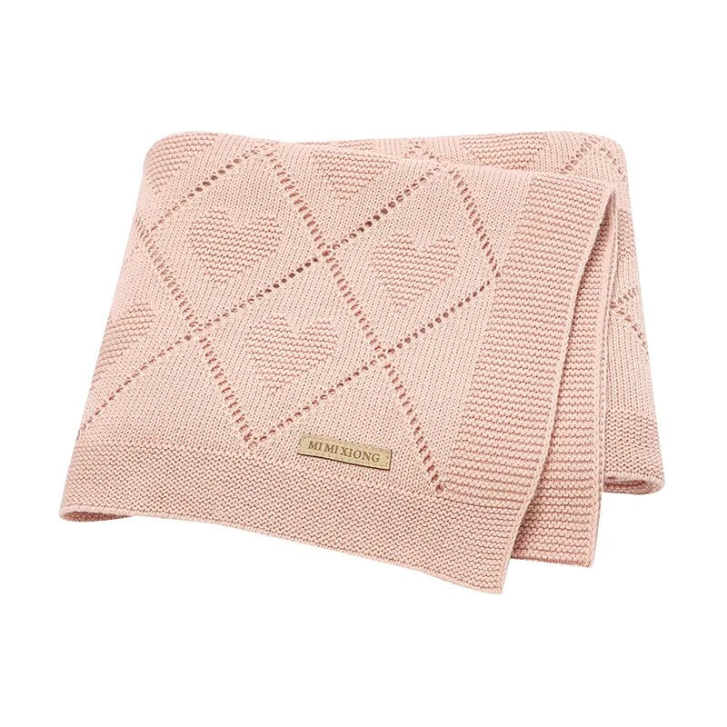 Blankets Knit Newborn Infant Boys Girls Cotton Swaddle Wrap Sleepsack for Stroller Bed 90*70cm Toddler Outdoor Playing Mats
