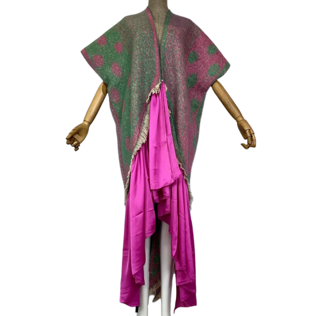 Cozy Vibrant Winter Kaftan Dress - WINI