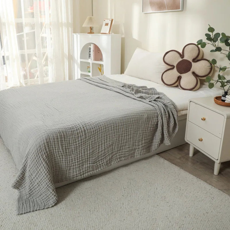 150X200cm Large Size Baby Blanket Cotton Gauze 6layer Muslin Blankets Kids Adult Bedding Soft Summer Quilt Swaddling Bath Towel