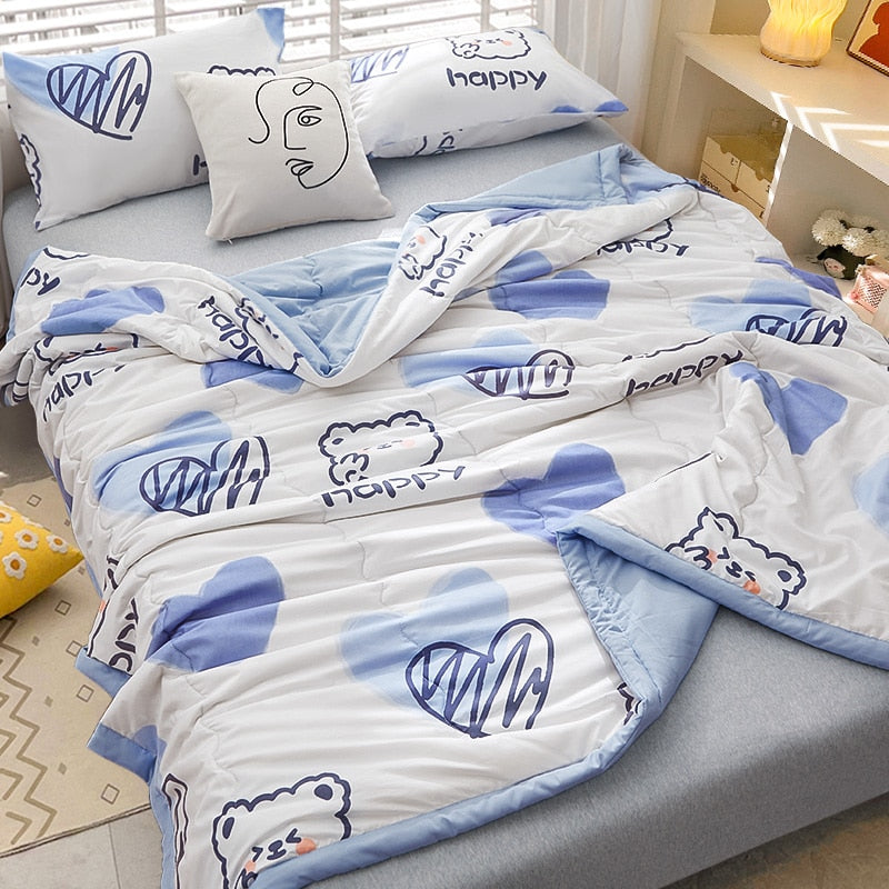 Summer Ice Cool Thin Quilt Comforter Soft Air conditioning Quilt/Duvet/Blanket Bed duvets 150 single bed quilt