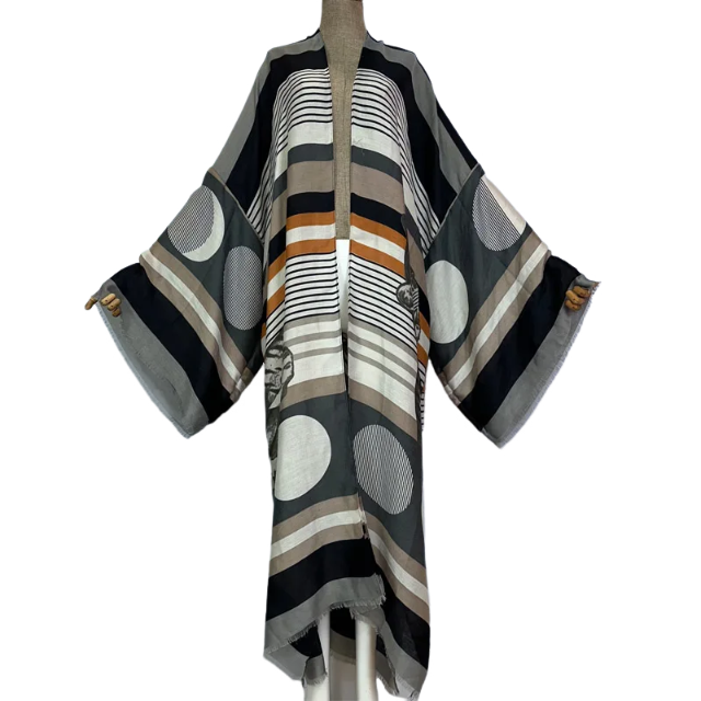 Cozy Loose Cover Up Kimono Cardigan - WINI