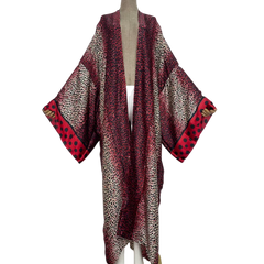 Chic Gradient Print Kimono Cardigan - WINI