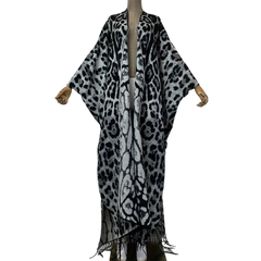 Chic Leopard Maxi Cardigan  - WINI