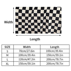New Ins Checkerboard Blanket Classic Plaid Sofa Blanket Spring and Summer Air Conditioning Blanket Office Nap Shawl Cushion