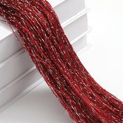 100x200CM Living Room String Curtain Shiny Tassel Silver Line  Solid Color Window Home Door Divider Curtain