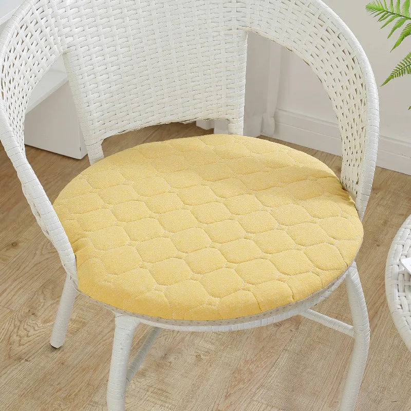 Anti-slip Plaid Thick Car Cushion Cotton Chair Seat Yoga Cushions Meditation Floor Round Pillow  Home Textile All Season