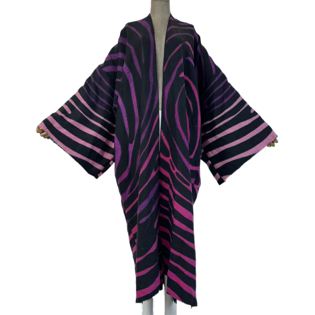 Wavy Stripe Maxi Cardigan - WINI