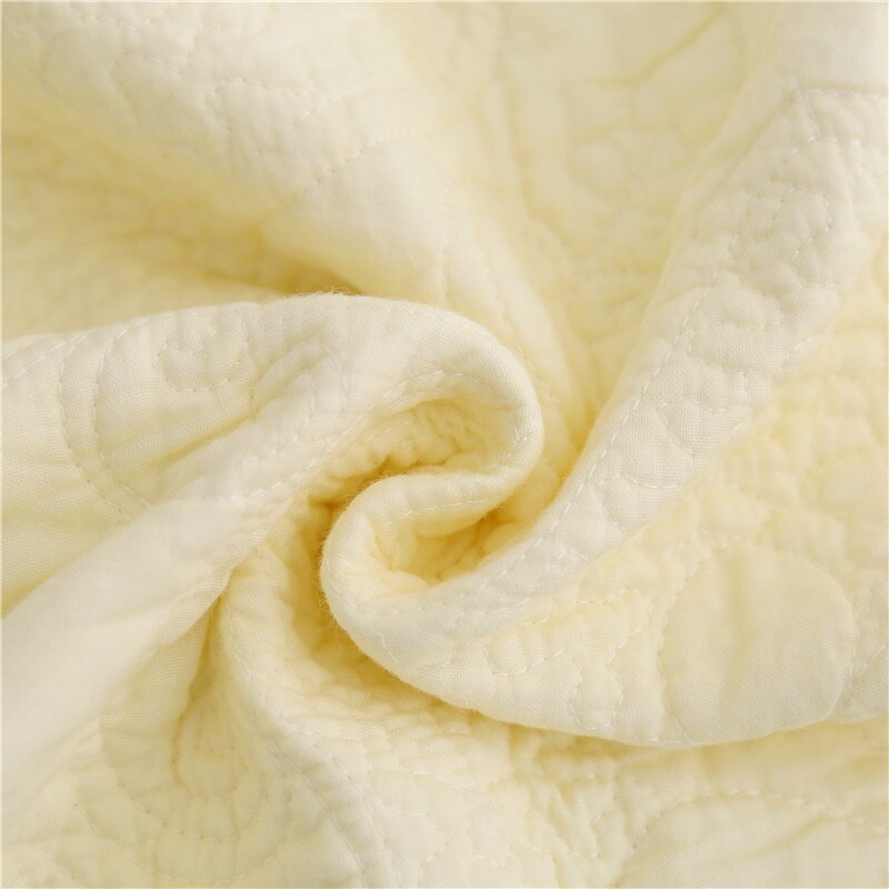 100% Cotton Yellow Daisy Quilt 3pcs Embroidered Quilted Quilt Pillowcase Free Shipping
