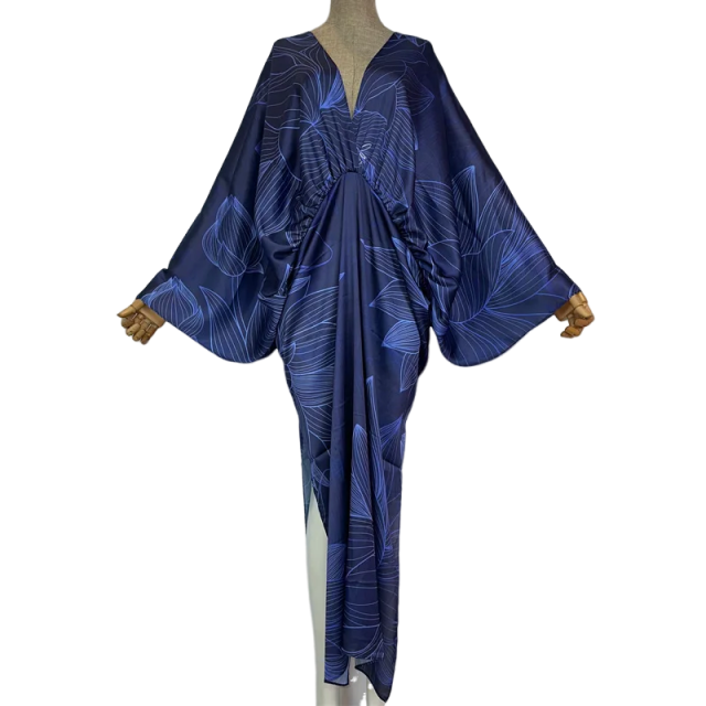 Cozy Chic Silk Kaftan Dress - WINI