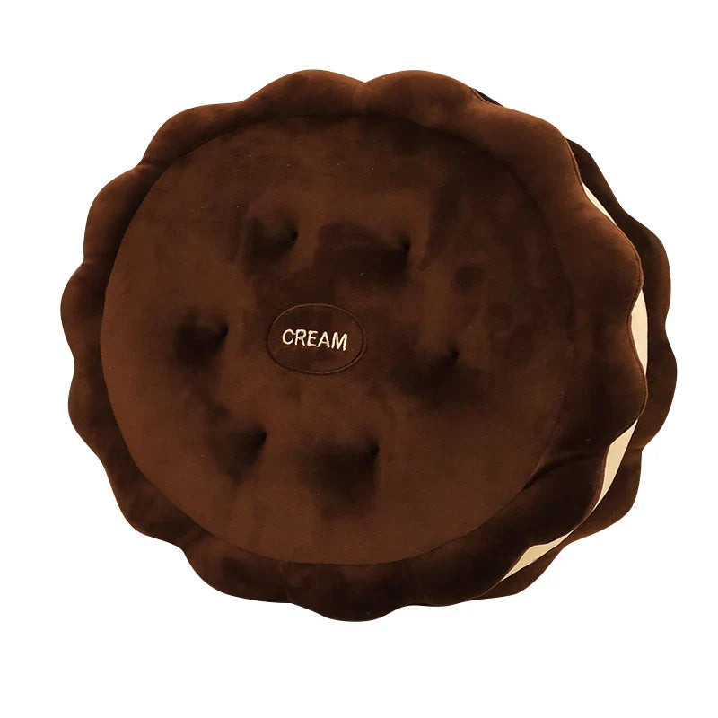 42cm Plush Cookies Pillow Cute Simulation Food Chocolate Chip Cookies Soft Doll Cushion Home Decoration Kids Toys Birthday Gift