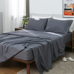 Luxury Brushed Inlay Cord Fitted Summer Sheet Mattress Cover Pillowcase Bedding Queen King Size Four Piece for Home Decor