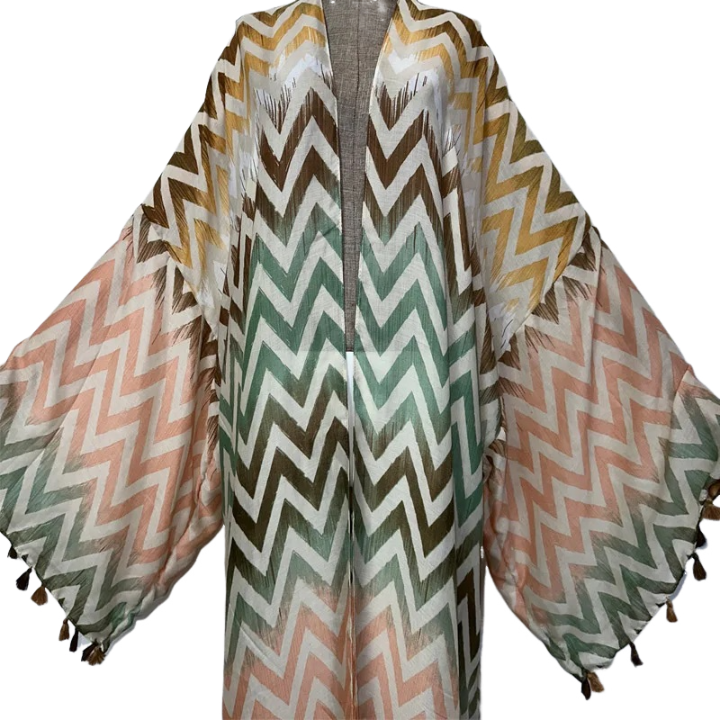 Cozy Zigzag Maxi Cardigan - WINI