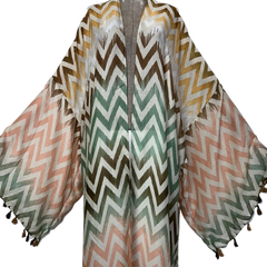 Cozy Zigzag Maxi Cardigan - WINI