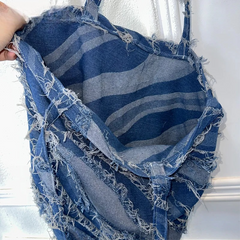 Denim Stylish Tote Bag - WINI