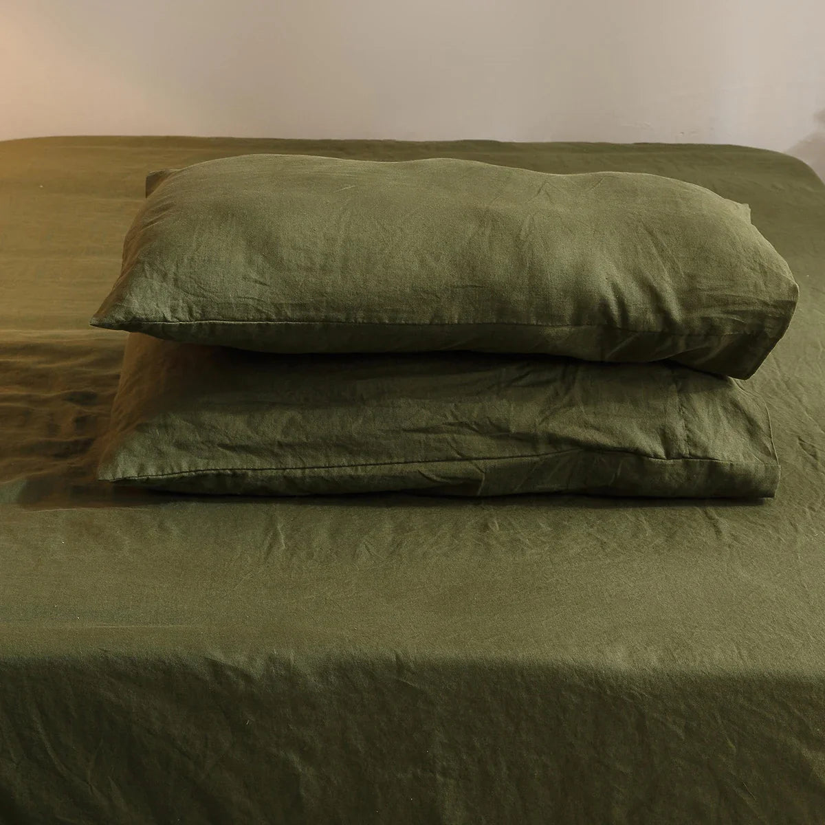 Bed Sheet Set 4 Piece 100% Pure Linen Bedding 1 Flat Sheet 1 Deep Pocket Fitted Sheet 2 Pillowcases Flax Sheets Set Bedding Set