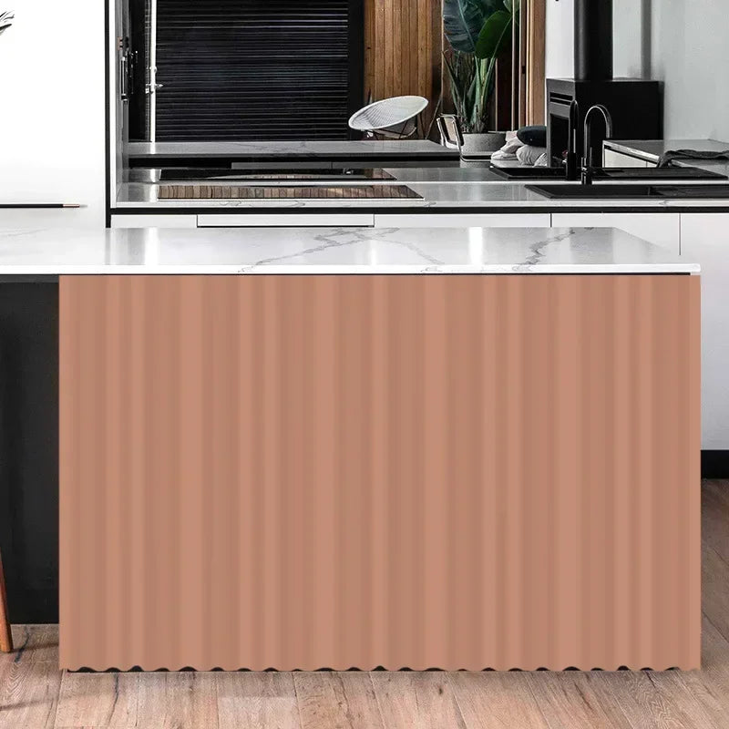 Kitchen Cabinet Curtain Dustproof Cupboard Wardrobe Cover Self-Adhesive Short Curtains Cabinet Bookcases Cortina Rideaux