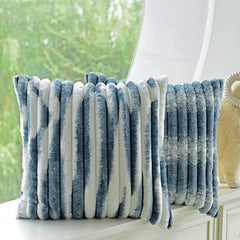 Nordic Style Pillow Case Cozy Imitation Rabbit Fur Cushion Cover Sofa Living Room Home Decor Pillows Fluffy Throw Pillow Cover