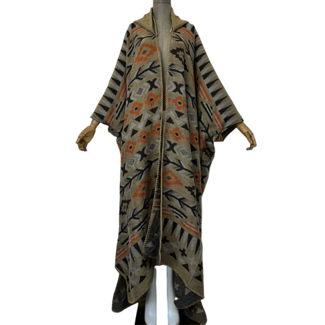 Cozy Bohemian Hooded Cardigan - WINI